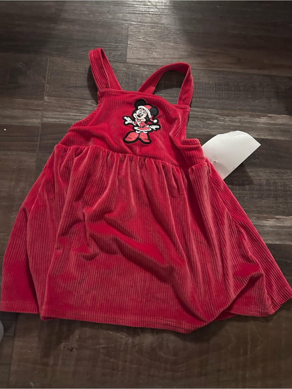 Disney * Minnie Mouse Applique Red Jumper * Size 24M* Soft Velour Type